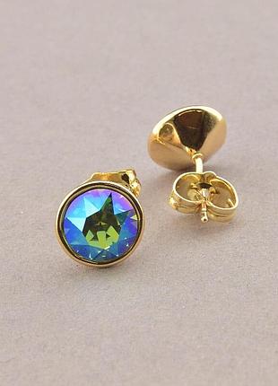 090590 сережки 'xuping' swarovski (позолота 18к)
