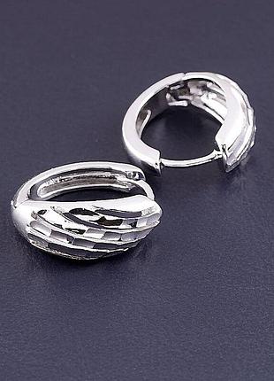 084528 серьги 'xuping' (родий)