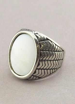 062654-210 кольцо 'stainless steel' перламутр медицинская сталь 316l