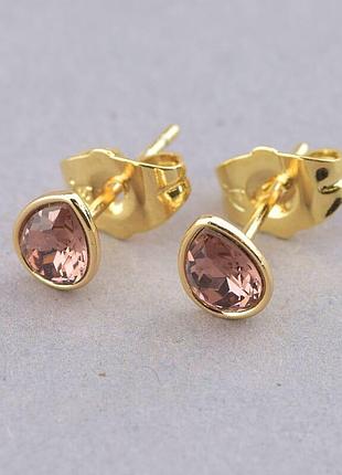 102553 серьги 'xuping' swarovski (позолота 18к)