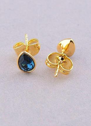 100065 серьги 'xuping' swarovski (позолота 18к)