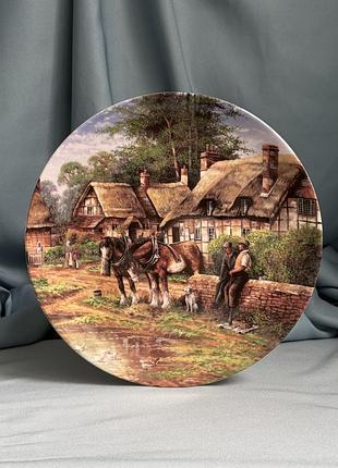 Колекційна тарілка wedgwood «lunch break», chris howells, england, 1992