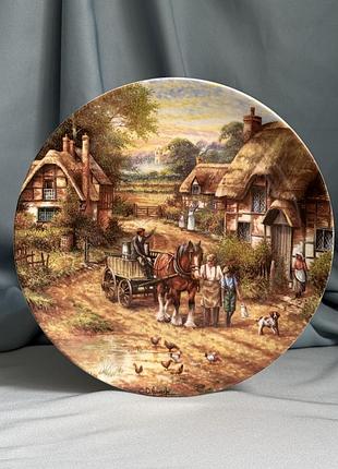 Колекційна тарілка wedgwood «early morning milk», chris howells, england, 1991