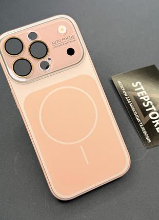 Чохол для iphone 17 pro max 6.9 lensguard case з magsafe матовий і захисне скло блока камер рожевий (chalk pink)