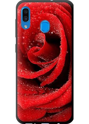Чохол tpu на телефон samsung galaxy a20 2019 a205f червона троянда "529b-1761-58250"