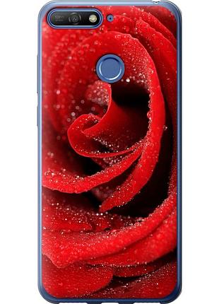 Чохол 2d пластиковий на телефон huawei honor 7a pro червона троянда "529t-1440-58250"