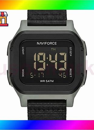 Bs часы мужские водостойкие best mix тактические naviforce cube strong nylon (2 ремешка) bas77/n