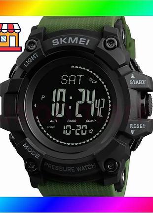 Bs чоловічий годинник з best mix барометром skmei 1358 processor (зелений) bas77/n