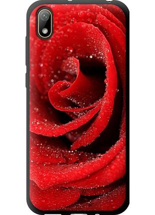 Чехол tpu на телефон huawei y5 2019 красная роза "529b-1695-58250"