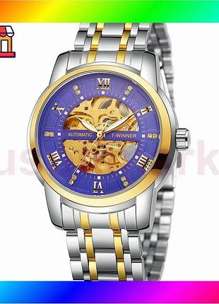 Bs часы мужские механические best mix winner triumph royal blue bas77/n