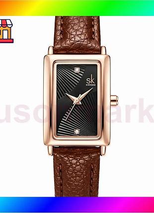 Bs годинник жіночий наручний best mix shengke victoria leather classic (2 ремінці) bas77/n