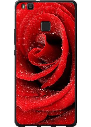 Чехол 2d пластиковый на телефон huawei p9 lite красная роза "529t-298-58250"