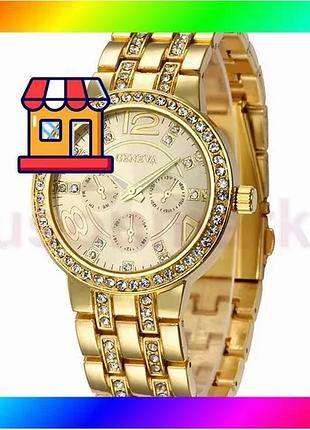Bs часы женские наручные best mix geneva gold золотистый bas77/n