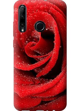 Чохол силіконовий на телефон huawei honor 20 lite червона троянда "529u-1832-58250"