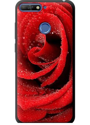 Чохол tpu на телефон huawei honor 7a pro червона троянда "529b-1440-58250"