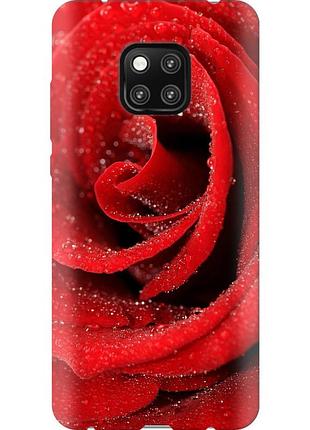 Чохол 2d пластиковий на телефон huawei mate 20 pro червона троянда "529t-1567-58250"