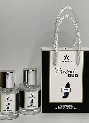 Парфюм набор cocolady present duo no 028 (похожи на carolina herrera good girl /каролина хэрера гуд герл) 2шт по 30мл