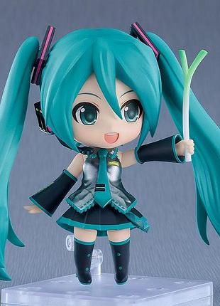 Рухома фігурка нендороїд хацуне міку 3.0 / hatsune miku 3.0 2839 nendoroid вокалоїд / vocaloid.