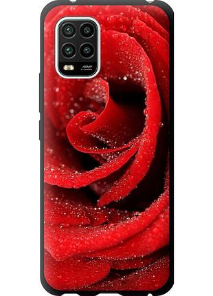 Чохол tpu на телефон xiaomi mi 10 lite червона троянда "529b-1924-58250"