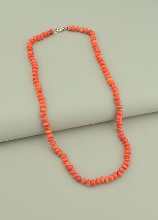 086901 бусы коралл 47 см.