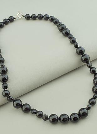 100592 бусы турмалин серебро(925) 53 см.
