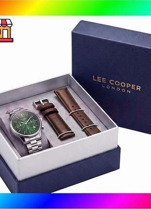 Bs подарунковий набір lee best mix cooper business set (годинник, ремінець, подарункова коробка) bas77/n