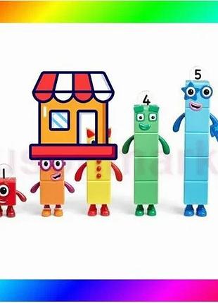 Bs набор игровых фигурок best mix numberblocks друзья от 1 до 5 bas77/n