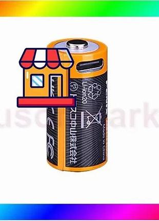 Bs акумулятор 16340 fenix best mix ​​800mah li-ion type-c (чорно-жовтий) bas77/n