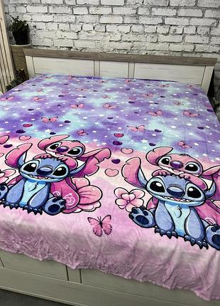 Плед велсофт детский 150х200 стич stitch