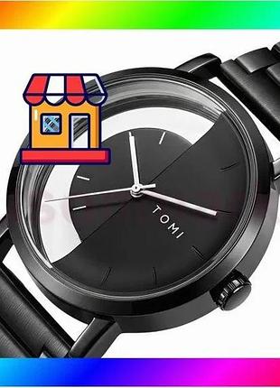Bs годинник чоловічий наукові best mix tomi gentleman steel black (2 ремінці) bas77/n