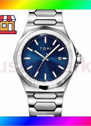 Bs часы мужские наручные best mix tomi blue серебристый bas77/n