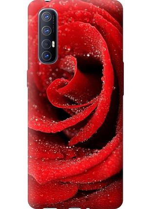 Чохол силіконовий на телефон oppo reno 3 pro червона троянда "529u-1878-58250"