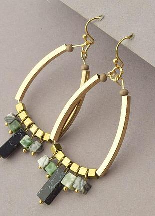 096825 серьги 'stainless steel' говлит