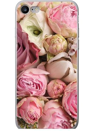 Чехол 2d пластиковый на телефон iphone se 2022 розы v2 "2320t-3737-58250"