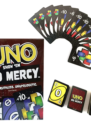 Настольная игра uno no mercy карточная игра семейная для детей и взрослых семьи english на английском языке