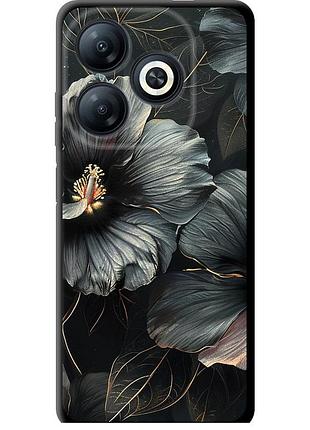 Чохол tpu на телефон infinix smart 8 чорні квіти "6031b-3431-58250"