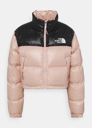 Пухова вкорочена курточка the north face