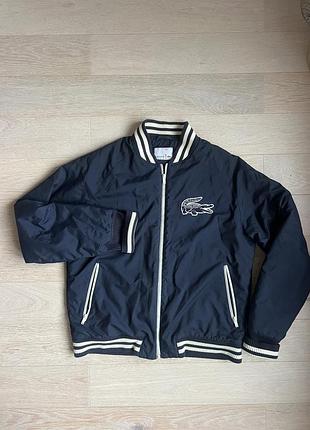 Куртка чоловіча lacoste бомбер синя