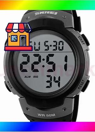 Bs часы мужские водостойкие best mix тактические skmei neon silver bas77/n