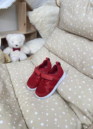 Кросівки для дівчаток clarks червоні, розмір 22, устілка 13,8 см