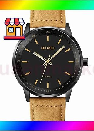 Bs годинник класичний чоловічий best mix skmei 2034 (коричневий) bas77/n