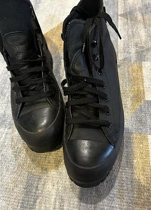 Ботинки converse на ,черевики шкіра натуральна 2