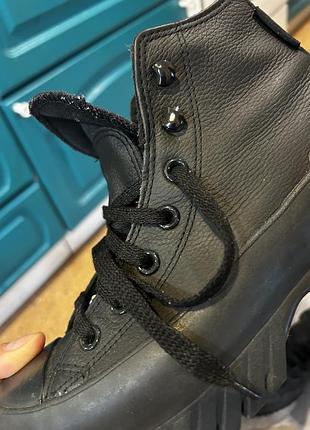 Ботинки converse на ,черевики шкіра натуральна 8