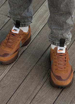 Мужские кроссовки nike craft general purpose shoe tom sachs field brown