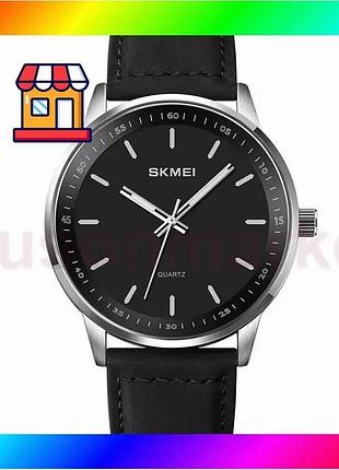 Bs годинник класичний чоловічий best mix skmei 2034 (чорний з сріблястим) bas77/n