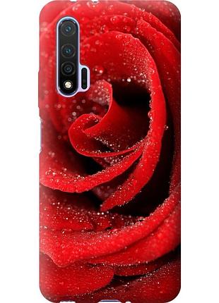 Чехол силиконовый на телефон huawei nova 6 красная роза "529u-1821-58250"