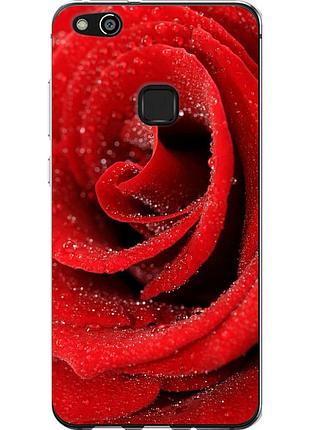 Чохол силіконовий на телефон huawei p10 lite червона троянда "529u-896-58250"