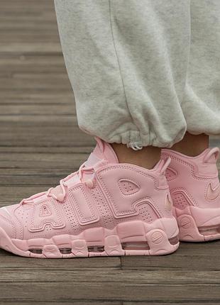 😍 женские кроссовки nike air more uptempo rose