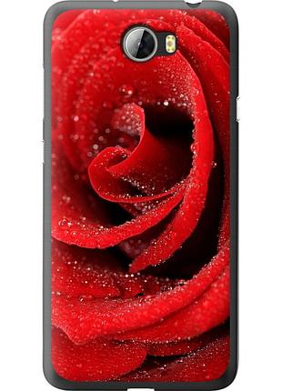 Чехол силиконовый на телефон huawei y5 ii красная роза "529u-496-58250"