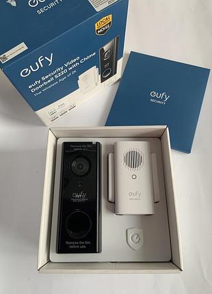 Відеодомофон eufy security wireless s220 (s210) 2k (з живленням від аклама) з передзвономк